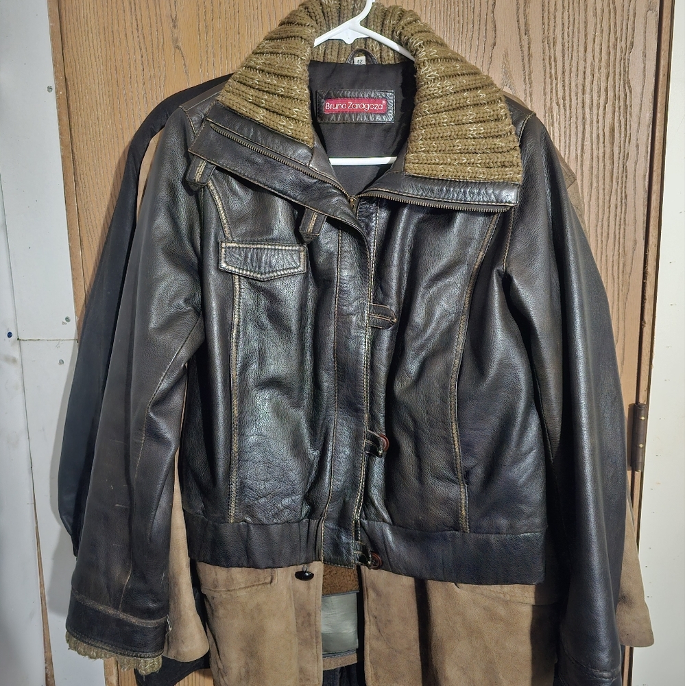 Vintage leather jacket size 42